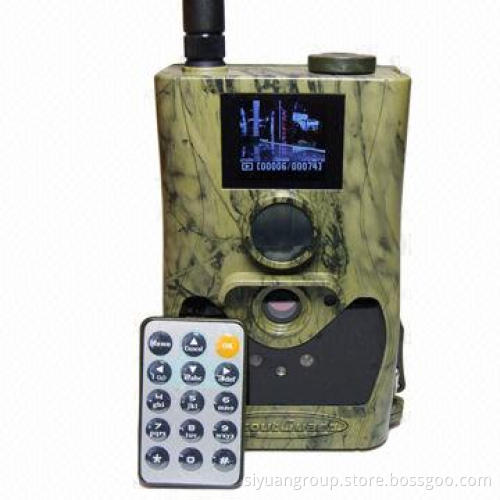 Invisible black IR game hunting camera with 1.5" color LCD, auto timer, auto sending picture by MMS